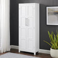 Classic White Storage Pantry with Adjustable Shelves