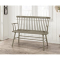 Rustic Gray Spindleback Entryway Bench - Jerimiah