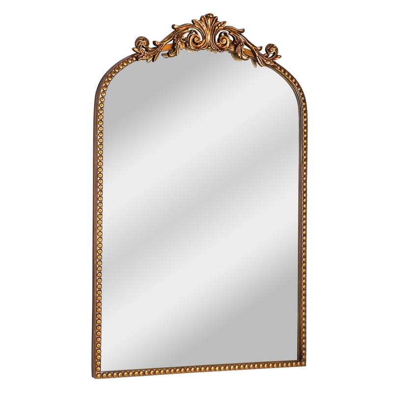Filigree Gold Arched Wall Mirror 20x30 for Bathroom or Living Room - Variation of Wall Gold