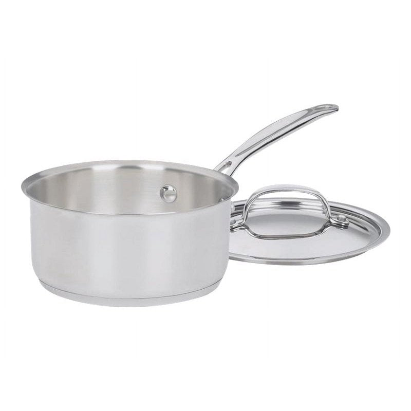 1 Quart Stainless Steel Saucepan with Lid - Induction Ready