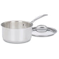 2-Quart Stainless Steel Saucepan with Cover - Induction Compatible