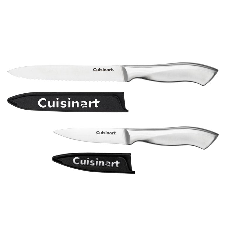 Stainless Steel 2-Piece Paring Knife Set with Blade Guards