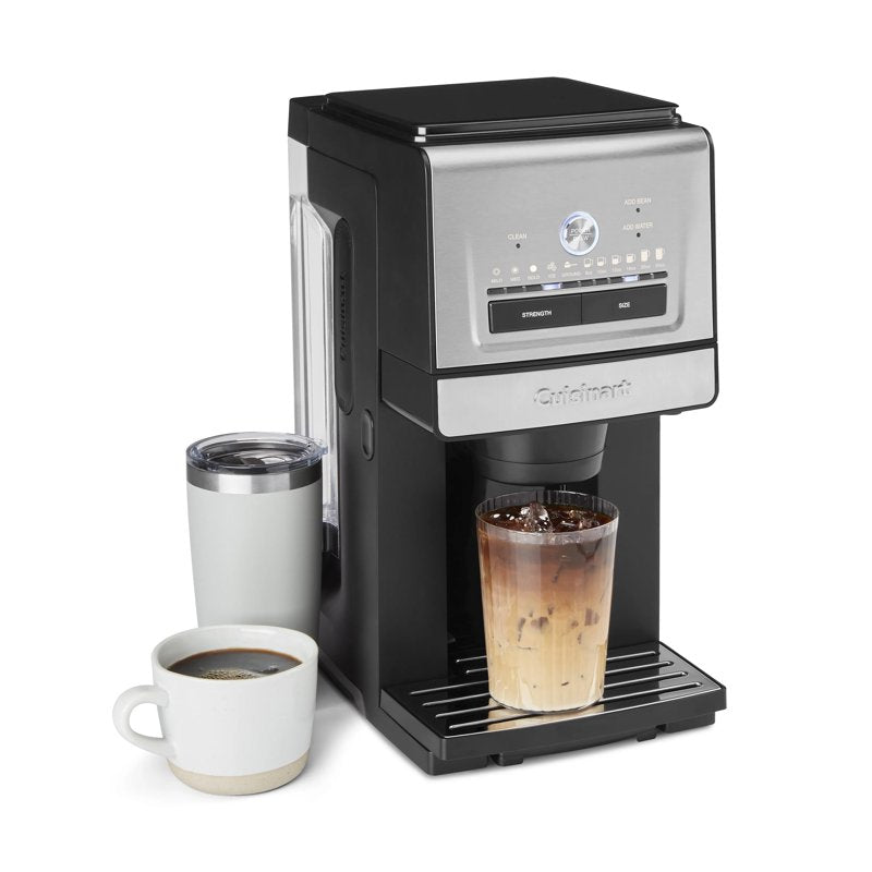 Single-Cup Coffee Maker with Grinder - Freshly Brewed Coffee