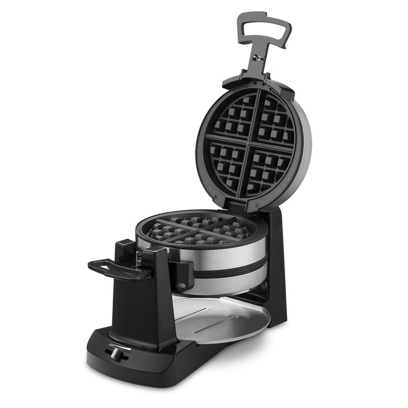Double Belgian Waffle Maker, Rotary Electric Nonstick Waffle Iron