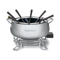 Electric Fondue Pot - 3-Quart Nonstick Stainless Steel Set with 8 Forks