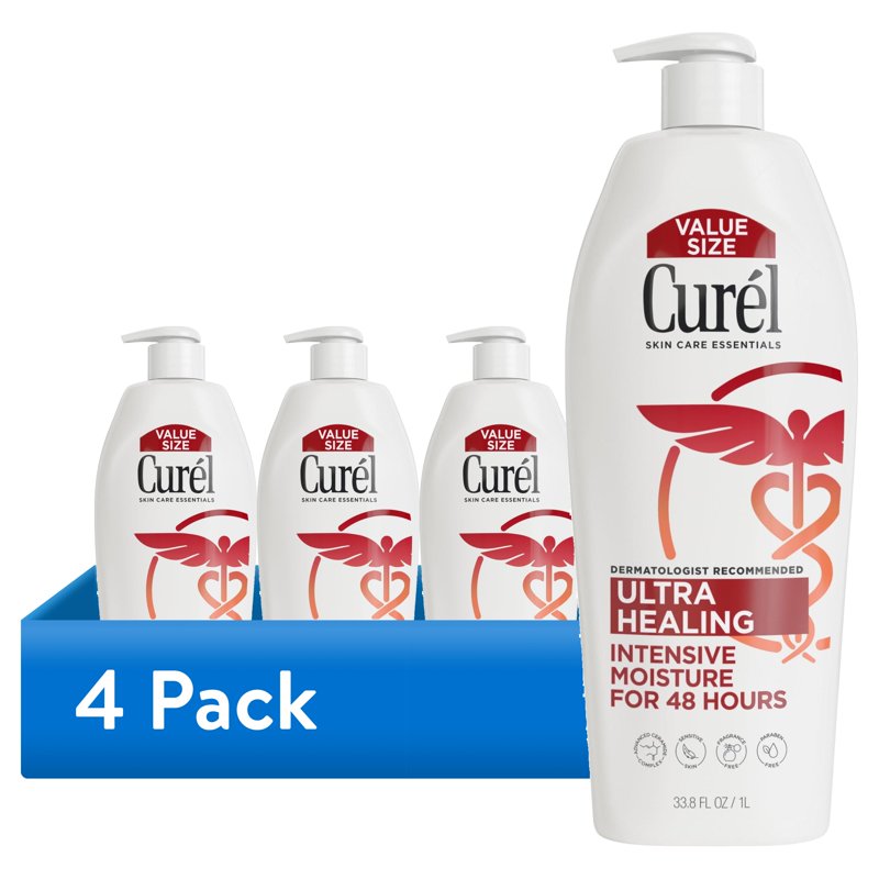 Ultra Healing Body Lotion for Extra-Dry Sensitive Skin - 4 Pack, 33.8 fl oz