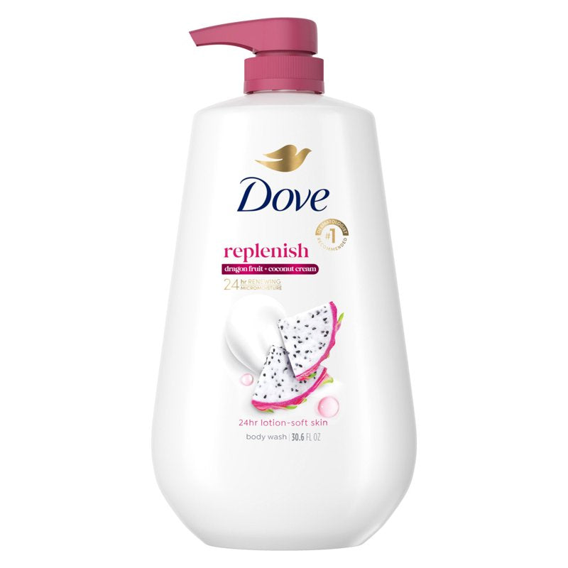 Dove Replenishing Body Wash - Dragon Fruit & Coconut Cream, 30.6 fl oz