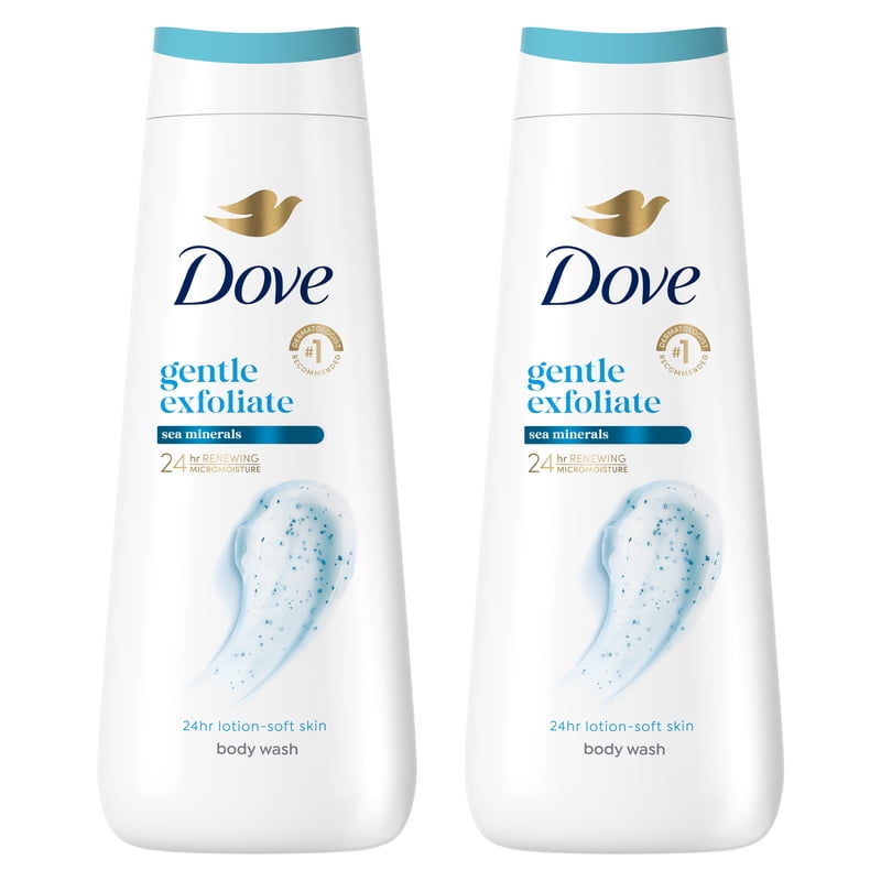 Gentle Exfoliating Body Wash with Sea Minerals - 20 Fl Oz, 2-Pack