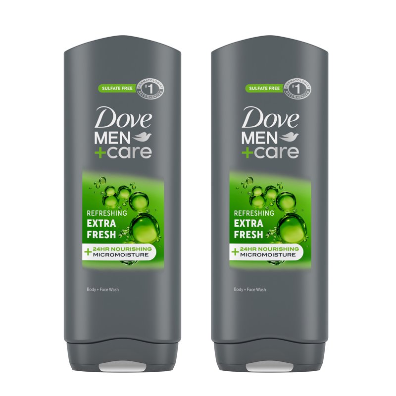 Dove Men+Care Extra Fresh Body Wash - 18 fl oz, 2 Count