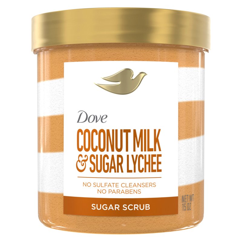Coconut Milk & Lychee Sugar Body Scrub - Gentle Exfoliating Skin Treatment