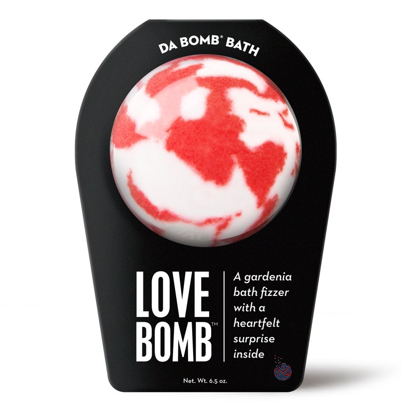Love Bath Bomb - Gardenia Scented Fizzy Bath Fizzers