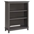 Autumn Bookcase and Hutch in Slate Finish - Adjustable Shelves