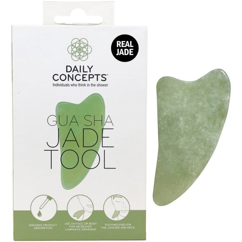 Jade Gua Sha Facial Tool for Lymphatic Drainage & Skin Renewal