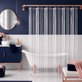 Clear Heavyweight 10G PEVA Shower Curtain Liner with Magnets - 70x72 Inches