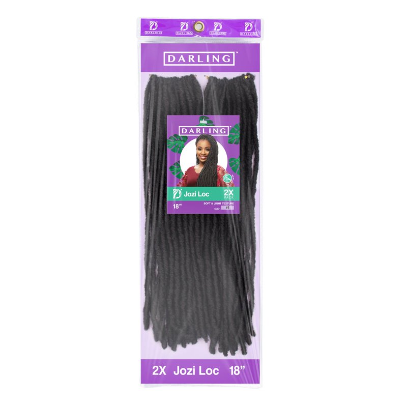 18-Inch Jozi Locs Crochet Hair Extensions - Soft Synthetic Faux Locs