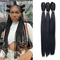 52-Inch Pre-Stretched Synthetic Braid Hair Extensions - Soft & Tangle-Free
