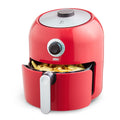 6 Quart Family Size Air Fryer - Nonstick Basket, 1700W, Red