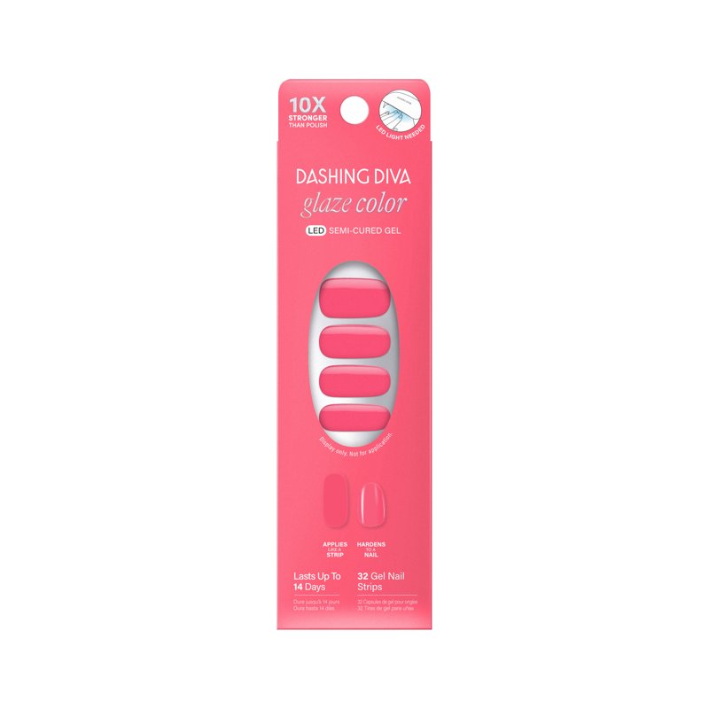 Semi-Cured Gel Nail Strips - Salon-Quality DIY Manicure, 32 Count
