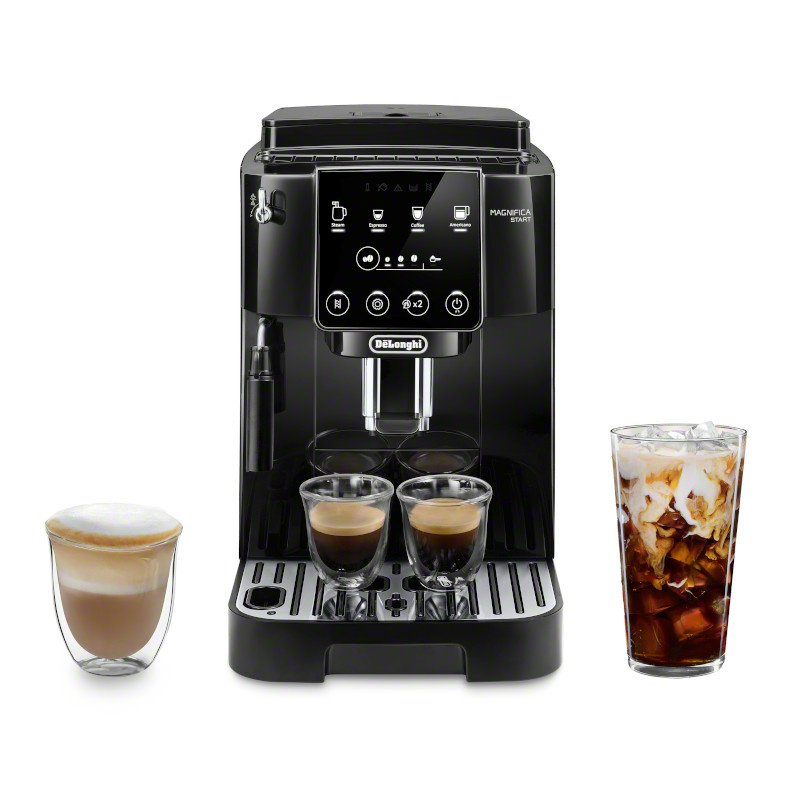 Automatic Espresso Machine with Manual Milk Frother - Black