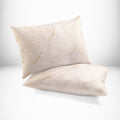 King Copper-Infused Bed Pillow Set - 2 Pack, Antimicrobial, Hypoallergenic, White