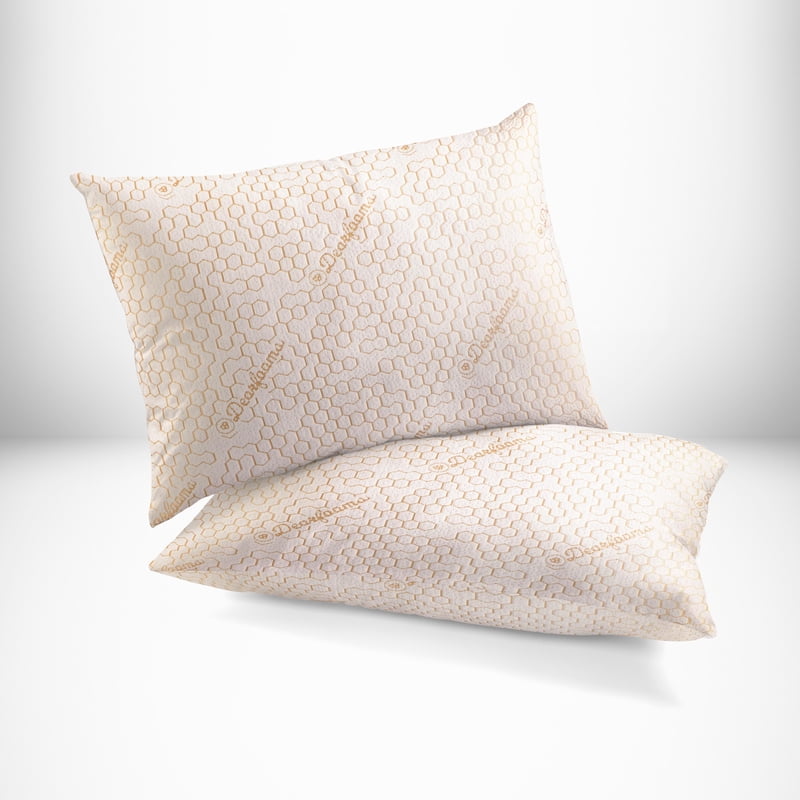 Dearfoams Copper-Infused Standard/Queen Bed Pillow Set 2PK - White