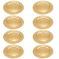 Gold Melamine Charger Plates Set of 8 - 13" Round Decor