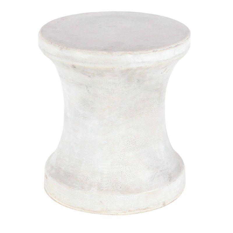 Outdoor Accent Table - 14"x16" Distressed Hourglass Design