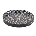 Handmade Black Mother of Pearl Nautical Tray - 24" x 24"