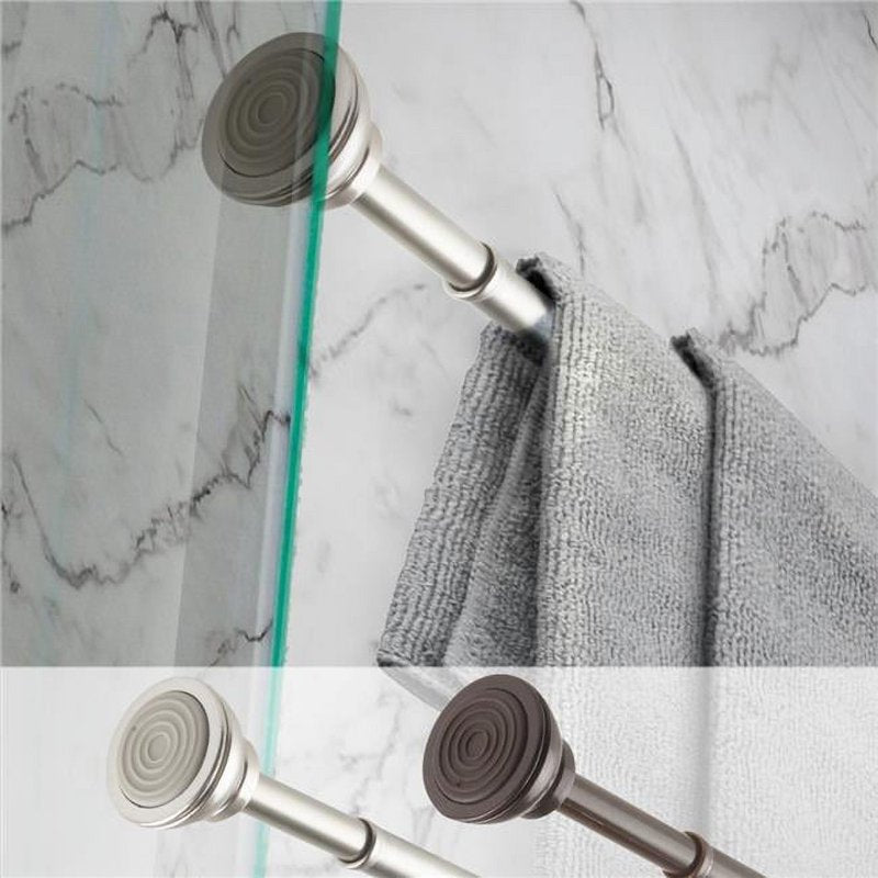 Spring Tension Curtain Rod 24-36 Inches - Cocoa, 36" Length