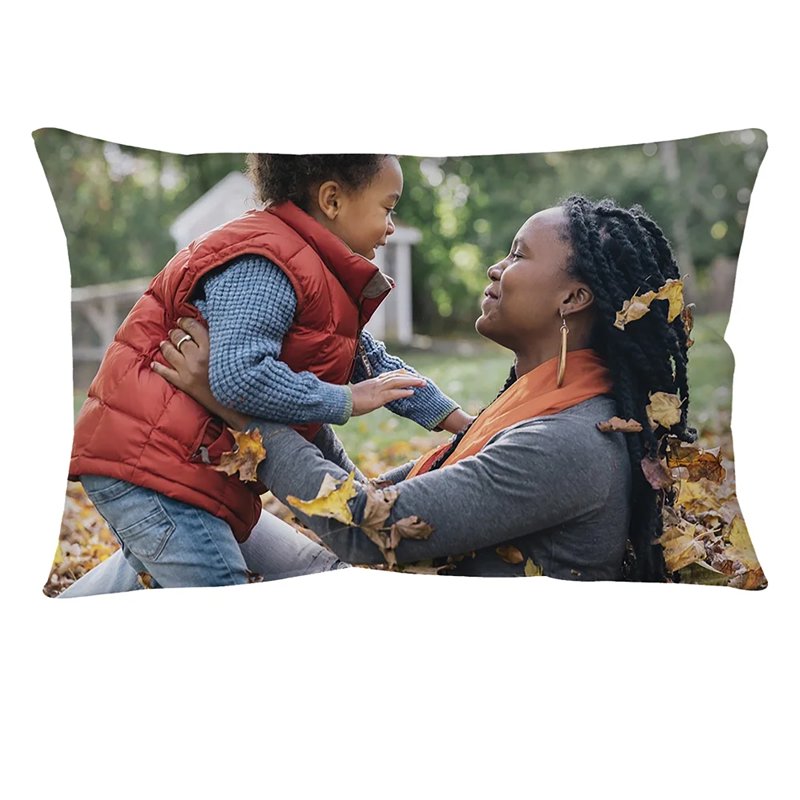 20x14 Reversible Decorative Throw Pillow - Customize & Personalize, Soft Polyester