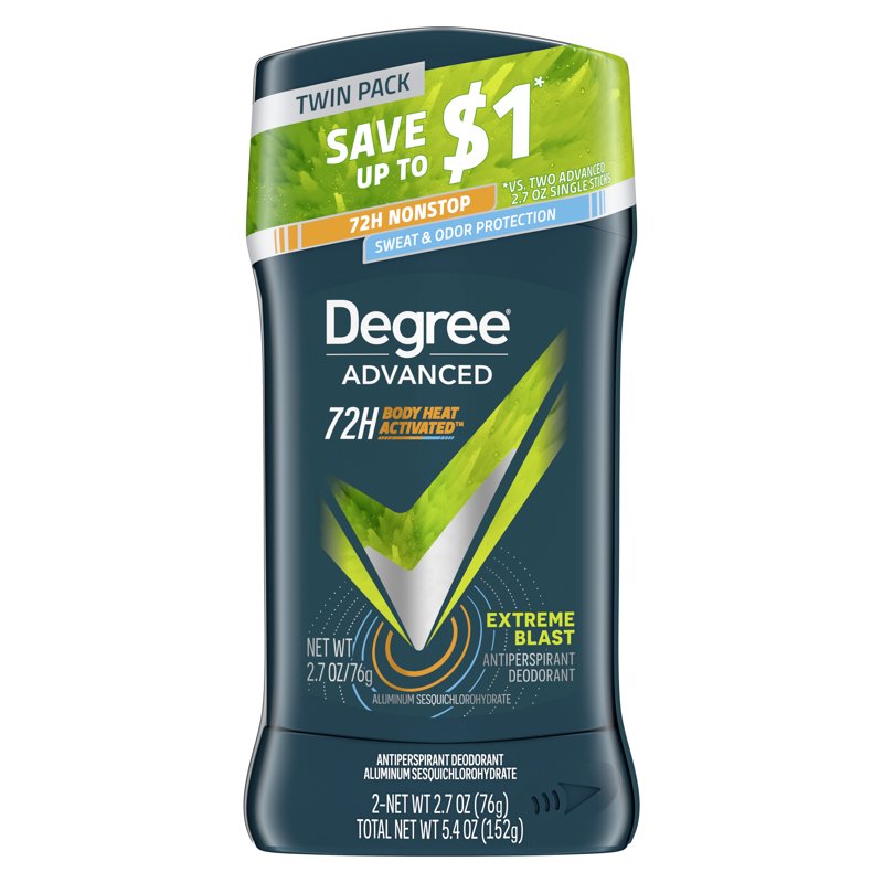 Men's Antiperspirant Deodorant Stick Twin Pack - Extreme Blast