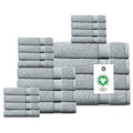 Light Blue 20-Piece Organic Cotton Towel Set - Ultra-Absorbent & Quick Dry