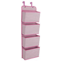 Delta Children 4-Pocket Hanging Wall Organizer - Barely Pink