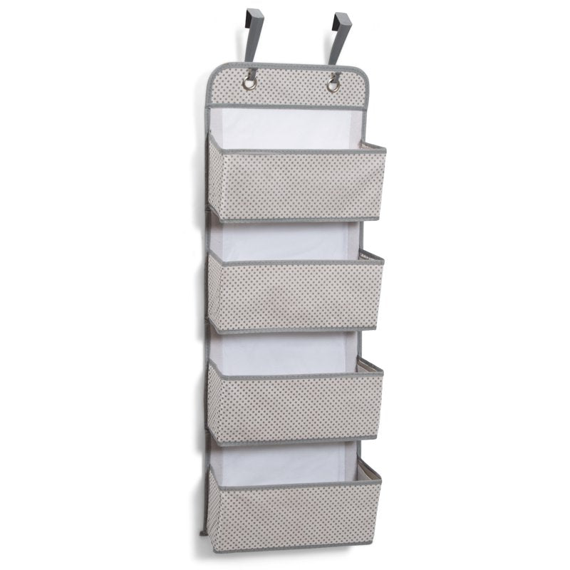 Delta Children 4-Pocket Hanging Wall Organizer - Cool Gray