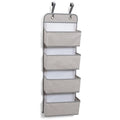 Delta Children 4-Pocket Hanging Wall Organizer - Cool Gray