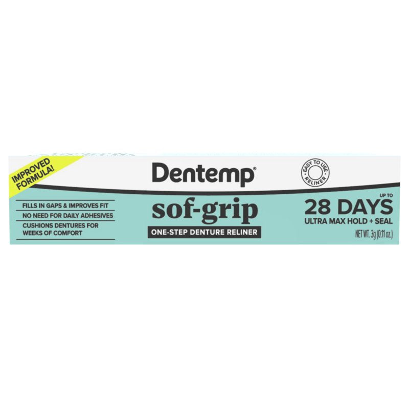 Sof-Grip Denture Reliner Kit - Long Lasting & Easy to Apply