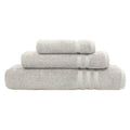 Turkish Cotton Towel Set - Denzi Collection, Gray, 3-Piece Absorbent Bath Towels