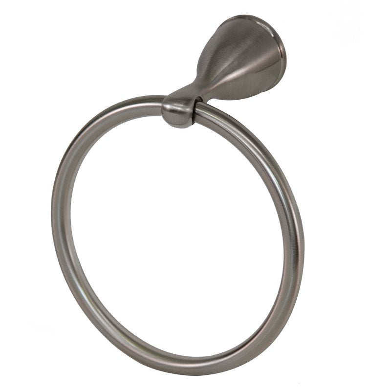Wall Mount Towel Ring for Bathroom Kitchen or Bedroom - Brushed Nickel