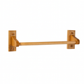 18-Inch Wall Mounted Bathroom Towel Bar - Honey Oak Rustic Design