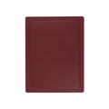 10 x 13 Poly Cutting Board with Juice Well - Merlot Color