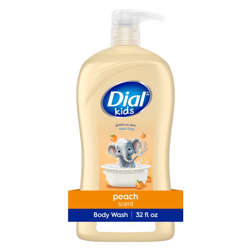 Kids 3-in-1 Body Wash, Hair Wash & Bubble Bath - Peach, 32 oz