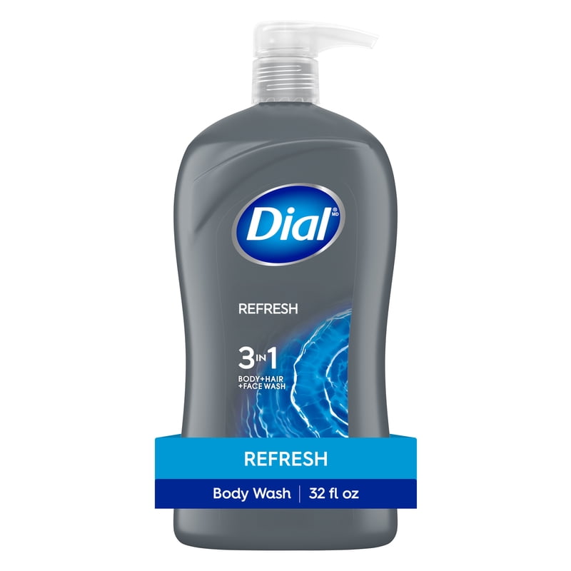 3-in-1 Men's Body Wash, Hair and Face Cleanser, Blue Sage Scent, 32 fl oz