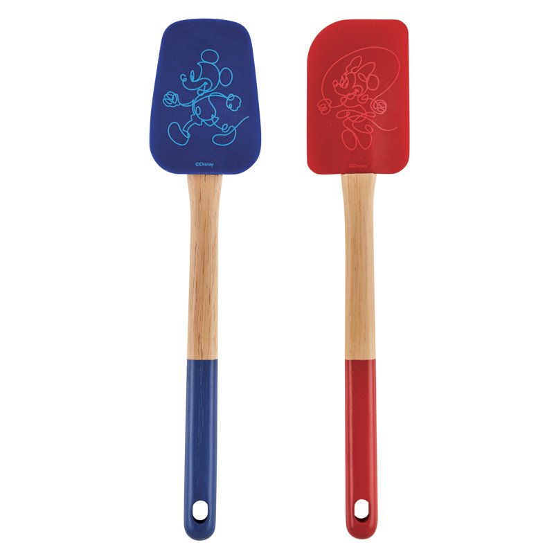 Silicone Spatula and Spoonula Set - 2 Pieces, Mixed Colors
