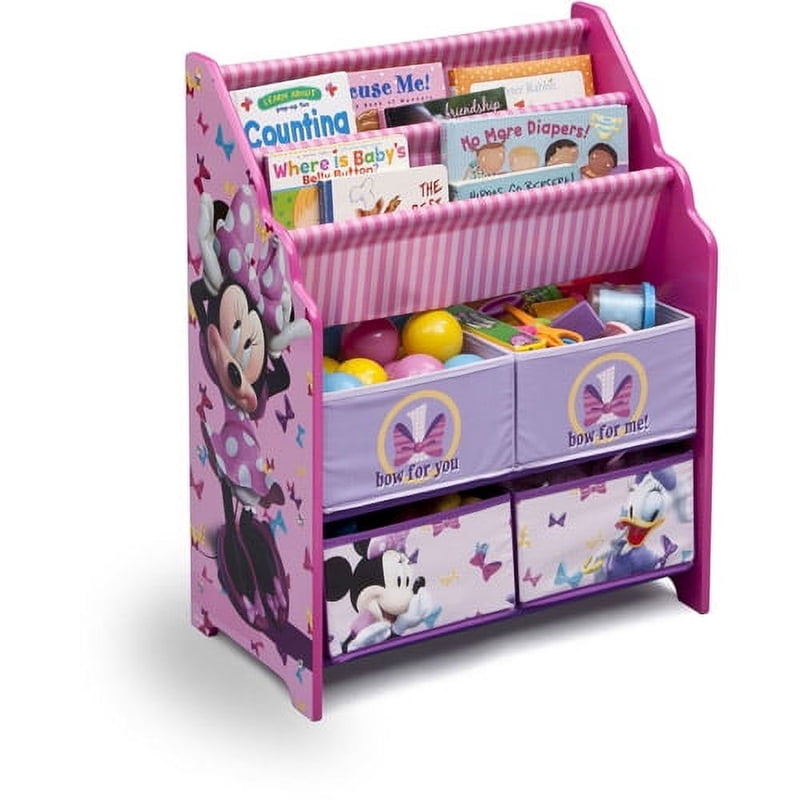 Minnie Mouse Book & Toy Organizer - Colorful Storage Solution