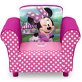 Minnie Mouse Upholstered Toddler Chair with Storage Pockets