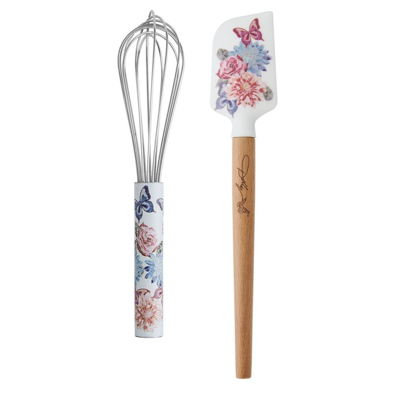 Rose Spatula and Whisk Set - Mosaic Design Kitchen Tools