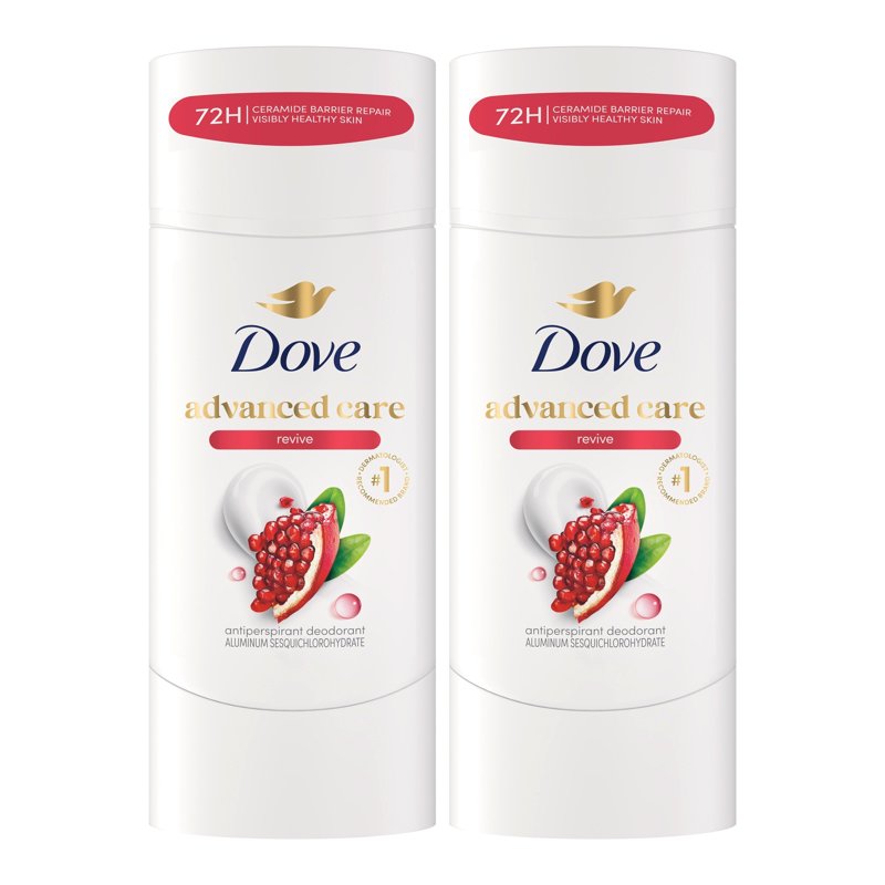 Advanced Care Antiperspirant Deodorant Stick, 72-Hour Protection, Twin Pack