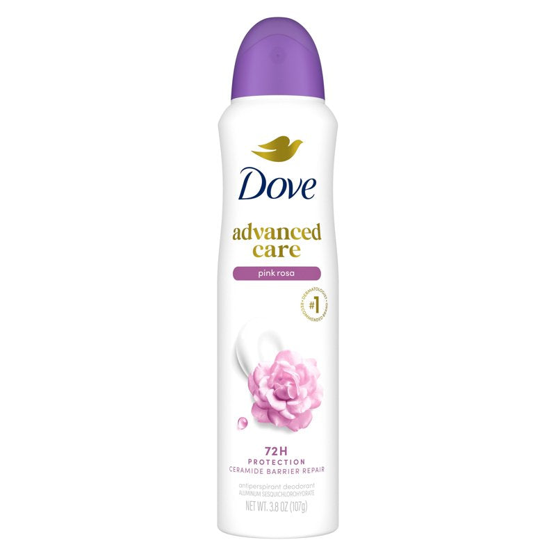 Dove Advanced Care Pink Rosa Antiperspirant Deodorant Spray - 3.8 oz