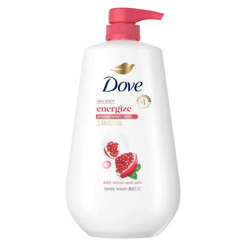 Moisturizing Body Wash with Pump - Pomegranate & Hibiscus - 30.6 fl oz