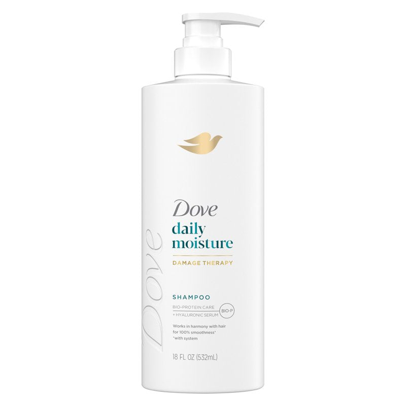 Dove Daily Moisture Shampoo for Dry Hair with Hyaluronic Serum - 18 Fl Oz